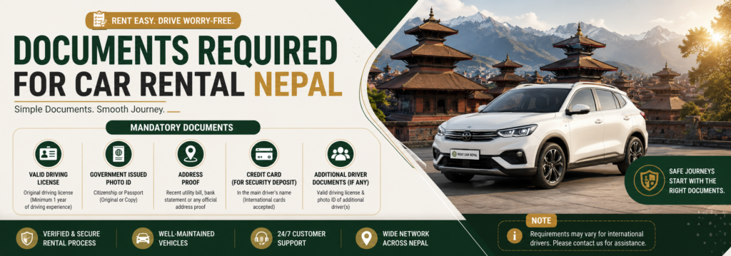 Documents Required for car rental